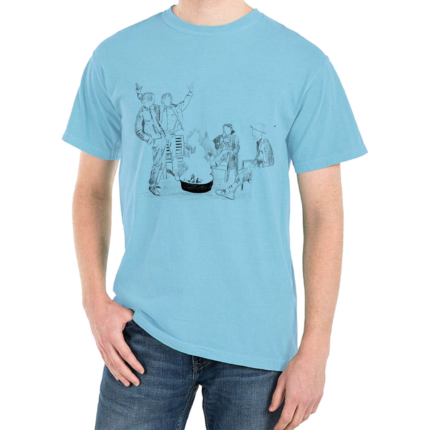 Stories Don't End Light Blue Tee