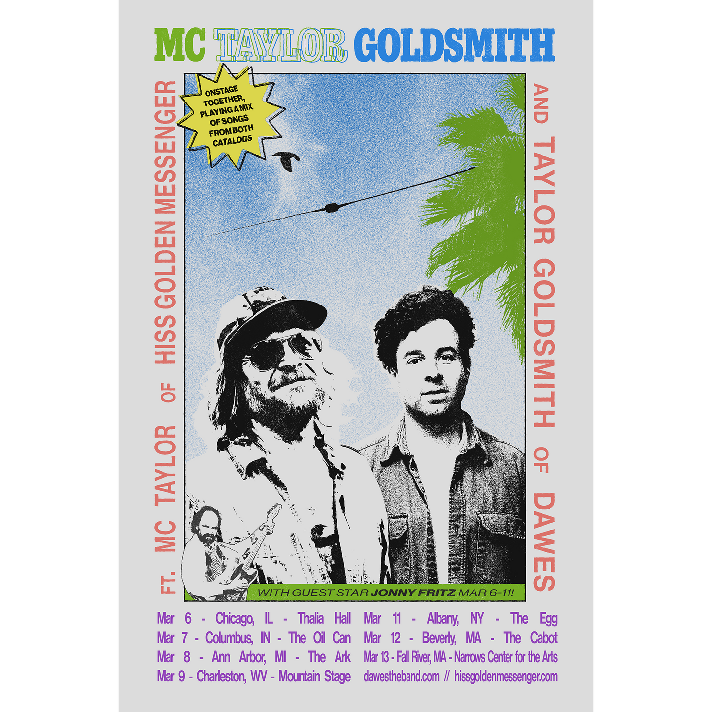 MC Taylor Goldsmith Tour Poster