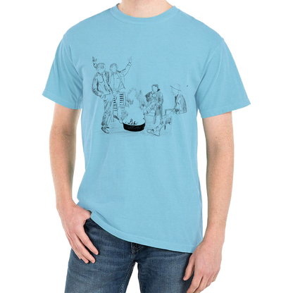 Stories Don't End Light Blue Tee