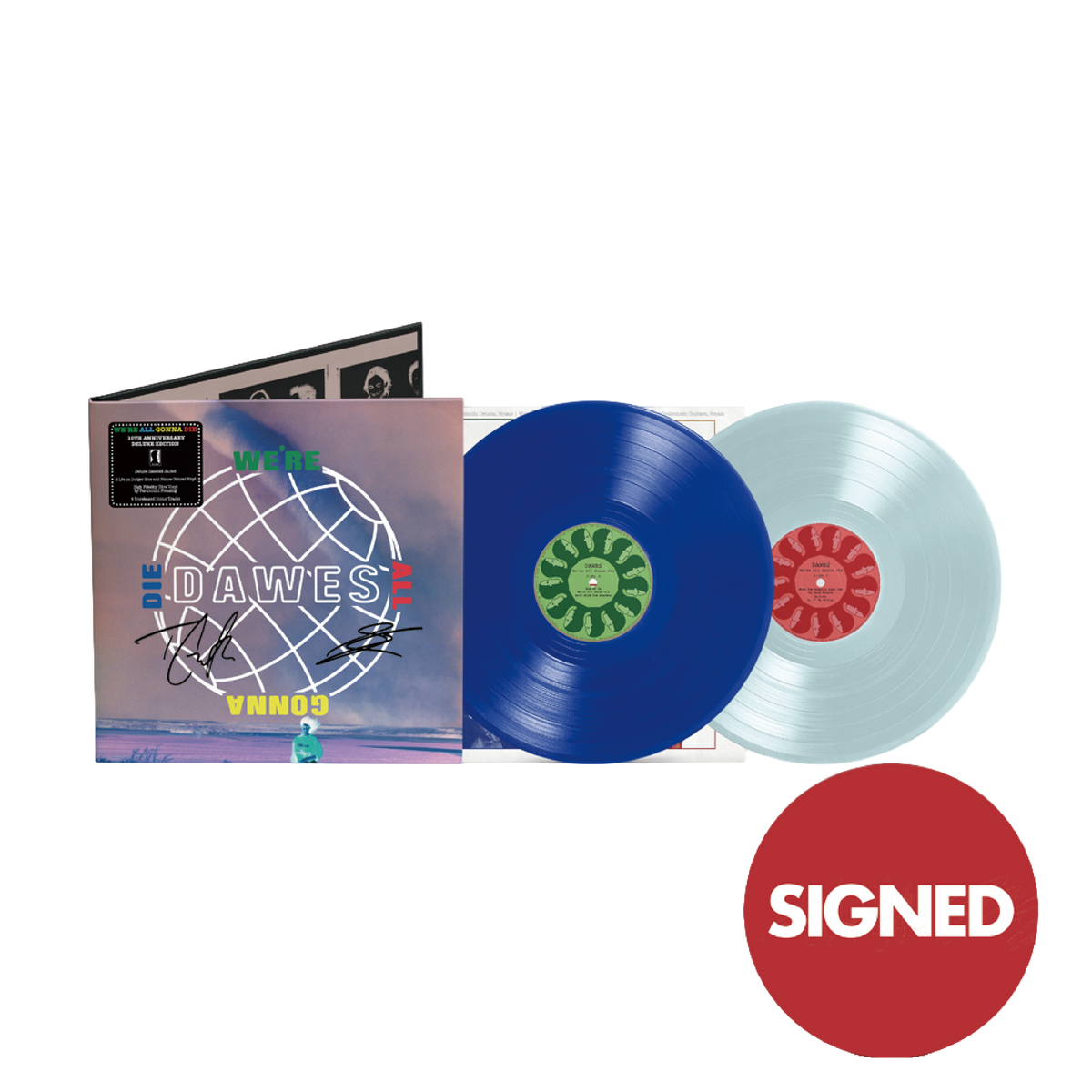 We're All Gonna Die (10th Anniversary Deluxe Edition) Vinyl - SIGNED Dodger Blue & Blanco